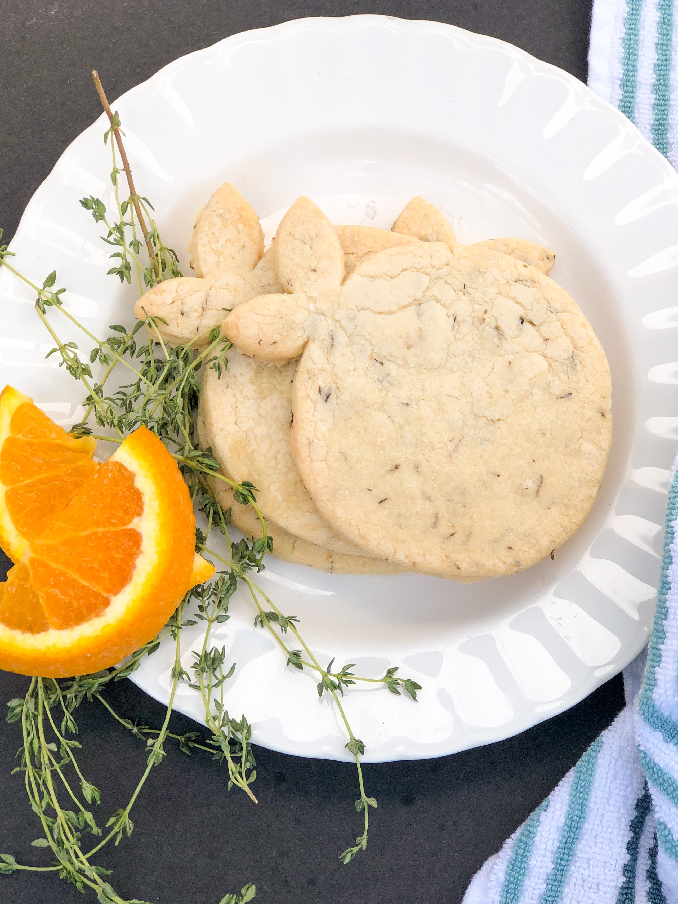 OrangeThyme Shortbread Cookie, Individually Wrapped Kessler Baking